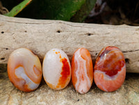 Polished Carnelian Palm Stones x 35 From Madagascar - Toprock Gemstones and Minerals