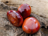 Polished Carnelian Palm Stones x 35 From Madagascar - Toprock Gemstones and Minerals