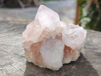 Natural Cactus Flower Amethyst Spirit Quartz Clusters x 4 From South Africa - Toprock Gemstones and Minerals