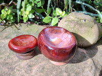 Polished Carnelian Agate Bowls x 2 From Madagascar - Toprock Gemstones and Minerals
