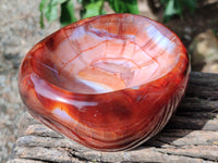 Polished Carnelian Agate Bowls x 2 From Madagascar - Toprock Gemstones and Minerals