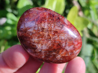 Polished Red Hematoid Quartz Palm Stones x 24 From Ambatondrazaka, Madagascar - Toprock Gemstones and Minerals