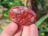 Polished Red Hematoid Quartz Palm Stones x 24 From Ambatondrazaka, Madagascar - Toprock Gemstones and Minerals