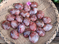 Polished Red Hematoid Quartz Palm Stones x 24 From Ambatondrazaka, Madagascar - Toprock Gemstones and Minerals