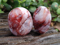Polished Red Hematoid Quartz Palm Stones x 24 From Ambatondrazaka, Madagascar - Toprock Gemstones and Minerals
