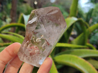 Polished Smokey Amethyst Clear Quartz Inclusion Crystals x 3 From Madagascar - Toprock Gemstones and Minerals