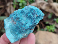 Natural Shattuckite with Chrysocolla and Malachite Cutting Material x 12 From Namibia - Toprock Gemstones and Minerals