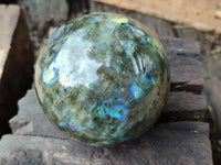 Polished Labradorite Spheres x 3 From Tulear, Madagascar - Toprock Gemstones and Minerals