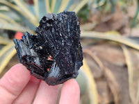 Natural Schorl Black Tourmaline with Hyalite Opal x 12 From Erongo, Namibia - Toprock Gemstones and Minerals