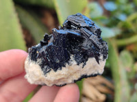 Natural Schorl Black Tourmaline with Hyalite Opal x 12 From Erongo, Namibia - Toprock Gemstones and Minerals