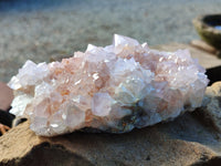 Natural Lilic Cactus Spirit Quartz Clusters x 3 From South Africa - Toprock Gemstones and Minerals