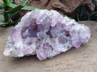 Natural Jacaranda Amethyst Quartz Cluster x 2 From Mumbwa, Zambia - Toprock Gemstones and Minerals