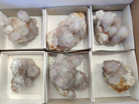 Natural Lilac Cactus Spirit Quartz Clusters x 6 From South Africa - Toprock Gemstones and Minerals