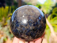 Polished Iolite Spheres x 2 From Ambatofinandrahana, Madagascar - Toprock Gemstones and Minerals