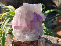 Natural Jacaranda Amethyst Quartz Cluster x 3 From Mumbwa, Zambia - Toprock Gemstones and Minerals