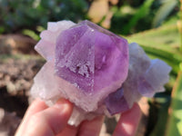 Natural Jacaranda Amethyst Quartz Cluster x 3 From Mumbwa, Zambia - Toprock Gemstones and Minerals
