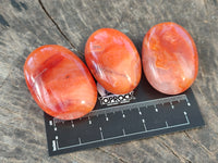 Polished Carnelian Palm Stones x 35 From Madagascar - Toprock Gemstones and Minerals