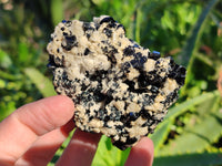 Natural Schorl Black Tourmaline on Orthoclase Matrix Clusters with a bit of Hyalite Opal x 6 From Erongo, Namibia - Toprock Gemstones and Minerals