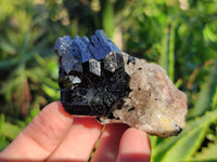Natural Schorl Black Tourmaline on Orthoclase Matrix Clusters with a bit of Hyalite Opal x 6 From Erongo, Namibia - Toprock Gemstones and Minerals
