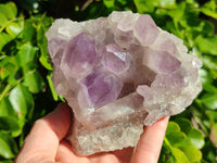 Natural Jacaranda Amethyst Quartz Cluster x 3 From Mumbwa, Zambia - Toprock Gemstones and Minerals