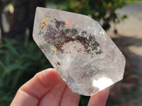 Polished Clear, Smokey and Specular Hematite Inclusion Quartz Crystals x 3 From Madagascar - Toprock Gemstones and Minerals