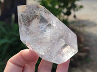 Polished Clear, Smokey and Specular Hematite Inclusion Quartz Crystals x 3 From Madagascar - Toprock Gemstones and Minerals