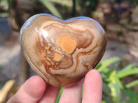 Polished Polychrome Jasper Gemstone Hearts x 6 From Madagascar - Toprock Gemstones and Minerals