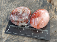 Polished Red Hematoid Quartz Palm Stones x 20 From Ambatondrazaka, Madagascar - Toprock Gemstones and Minerals