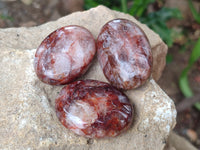 Polished Red Hematoid Quartz Palm Stones x 20 From Ambatondrazaka, Madagascar - Toprock Gemstones and Minerals