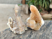 Natural Lilac and Ametrine Spirit Quartz Clusters x 20 From South Africa - Toprock Gemstones and Minerals