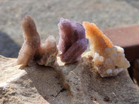 Natural Lilac and Ametrine Spirit Quartz Clusters x 20 From South Africa - Toprock Gemstones and Minerals