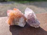 Natural Lilac and Ametrine Spirit Quartz Clusters x 20 From South Africa - Toprock Gemstones and Minerals