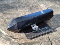 Polished Black Basalt Double Terminated Points x 5 From Antsirabe, Madagascar - Toprock Gemstones and Minerals