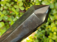 Polished Black Basalt Double Terminated Points x 5 From Antsirabe, Madagascar - Toprock Gemstones and Minerals
