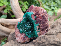Natural Dioptase On Dolomite Specimens x 3 From Likasi, Congo - Toprock Gemstones and Minerals
