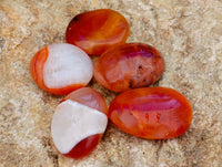 Polished Small Carnelian Gallets Perfect For Creatives x 82 From Madagascar - Toprock Gemstones and Minerals