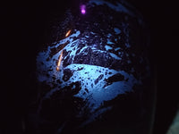 Polished Black Tourmaline and Calcite Standing Free Forms x 2 From Madagascar - Toprock Gemstones and Minerals