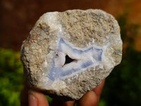 Natural Blue Lace Agate Geodes x 24 From Nsanje, Malawi - Toprock Gemstones and Minerals