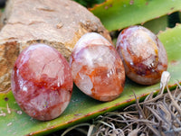 Polished Red Hematoid Quartz Palm Stones x 20 From Madagascar - Toprock Gemstones and Minerals