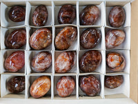 Polished Red Hematoid Quartz Palm Stones x 20 From Madagascar - Toprock Gemstones and Minerals