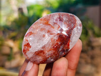Polished Red Hematoid Quartz Palm Stones x 20 From Madagascar - Toprock Gemstones and Minerals