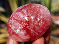 Polished Red Hematoid Quartz Palm Stones x 20 From Madagascar - Toprock Gemstones and Minerals