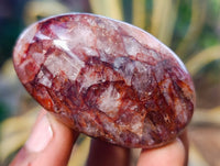 Polished Red Hematoid Quartz Palm Stones x 20 From Madagascar - Toprock Gemstones and Minerals