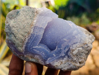 Natural Blue Lace Agate Geodes x 6 From Nsanje, Malawi - Toprock Gemstones and Minerals