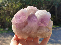 Natural Jacaranda Amethyst Quartz Cluster x 2 From Mumbwa, Zambia - Toprock Gemstones and Minerals