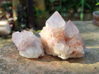 Natural Cactus Flower Amethyst Spirit Quartz Clusters x 18 From South Africa - Toprock Gemstones and Minerals