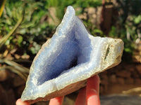 Natural Blue Lace Agate Geodes x 3 From Nsanje, Malawi - Toprock Gemstones and Minerals