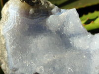Natural Blue Lace Agate Geodes x 3 From Nsanje, Malawi - Toprock Gemstones and Minerals