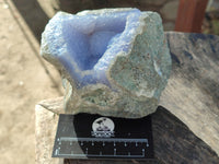 Natural Blue Lace Agate Geodes x 3 From Nsanje, Malawi - Toprock Gemstones and Minerals