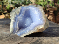 Natural Blue Lace Agate Geodes x 3 From Nsanje, Malawi - Toprock Gemstones and Minerals
